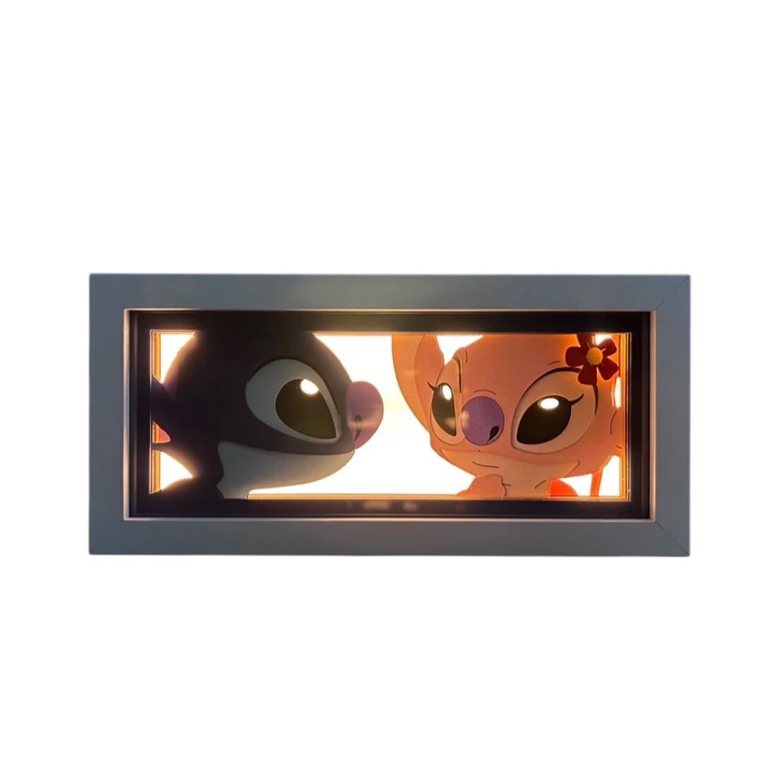 Stitch Paper Cut Light Box – LED Leuchtrahmen mit 3D-Papierschnitt-Design