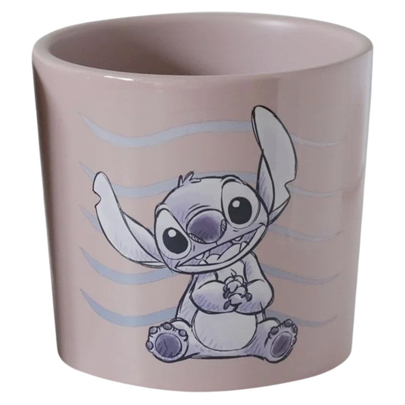 Stitch Blumentopf rosa 10 cm