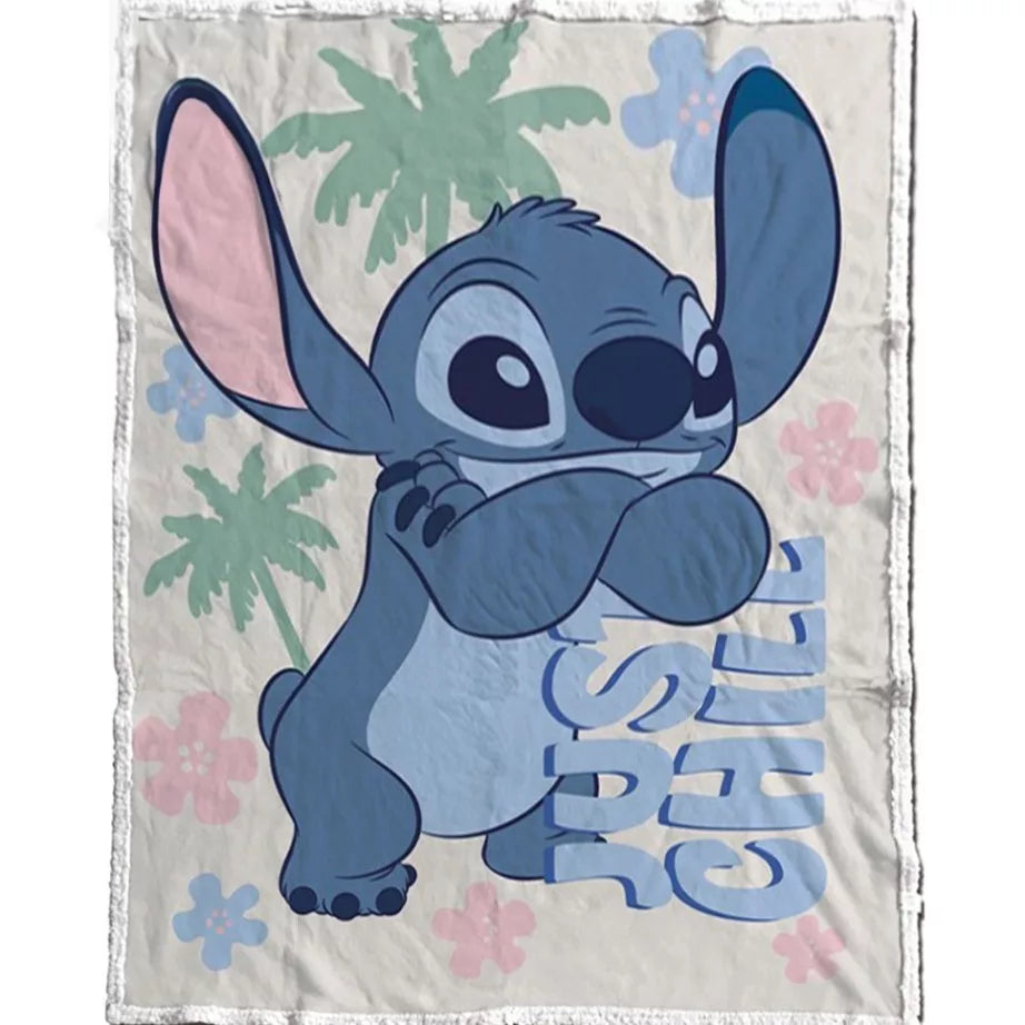 Disney Lilo und Stitch Just Chill Sherpa Decke 130x170cm