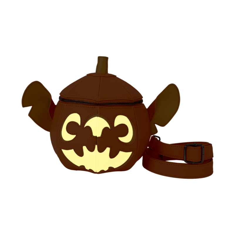 Loungefly Lilo & Stitch - Stitch Pumpkin Head Glow in the Dark Umhängetasche