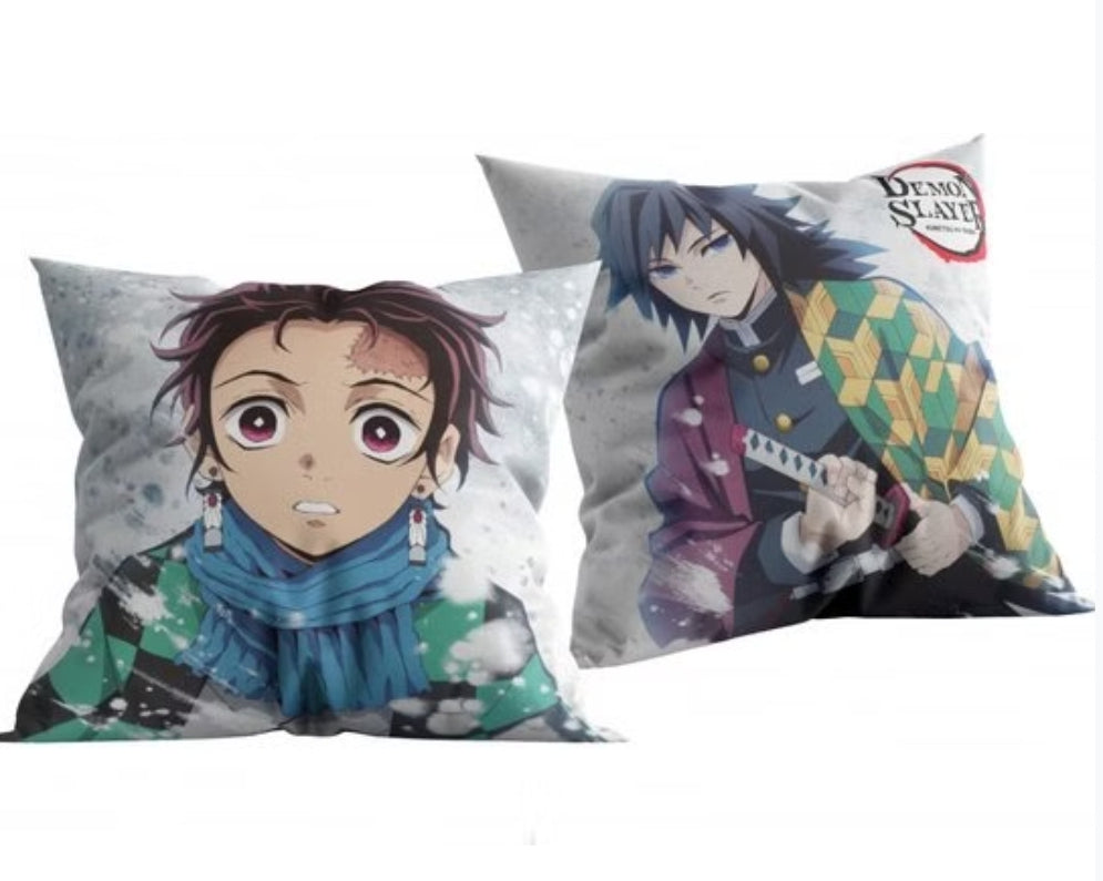 Demon Slayer - Tanjiro und Giyu - Kissen - 40 x 40 cm