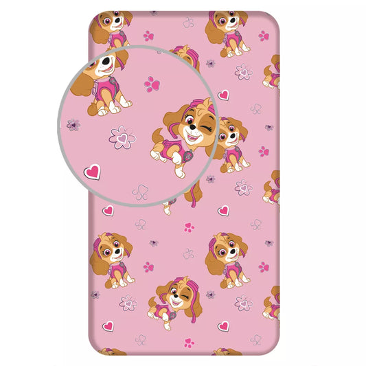 Paw Patrol Skye Spannbetttuch 90x200 cm