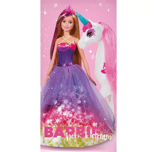 Barbie Born to Dream Badetuch, Strandtuch 70x140cm
