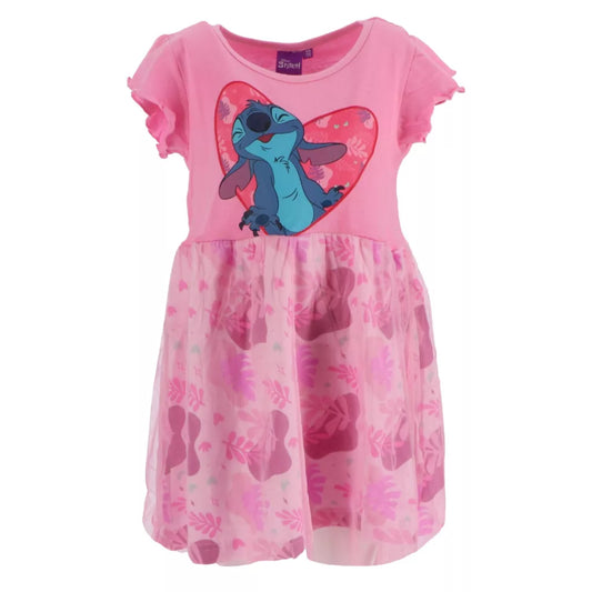 Disney Lilo und Stitch Pink Leaf Kinder Sommerkleid Gr. 110