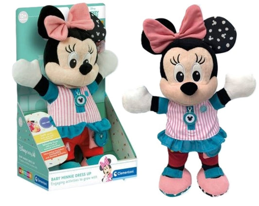Clementoni 17859 - Disney Baby - Minnie Mouse - Dress me up Plüschfigur