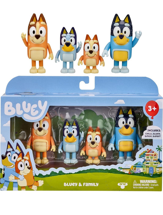 Bluey 4er Figuren Set