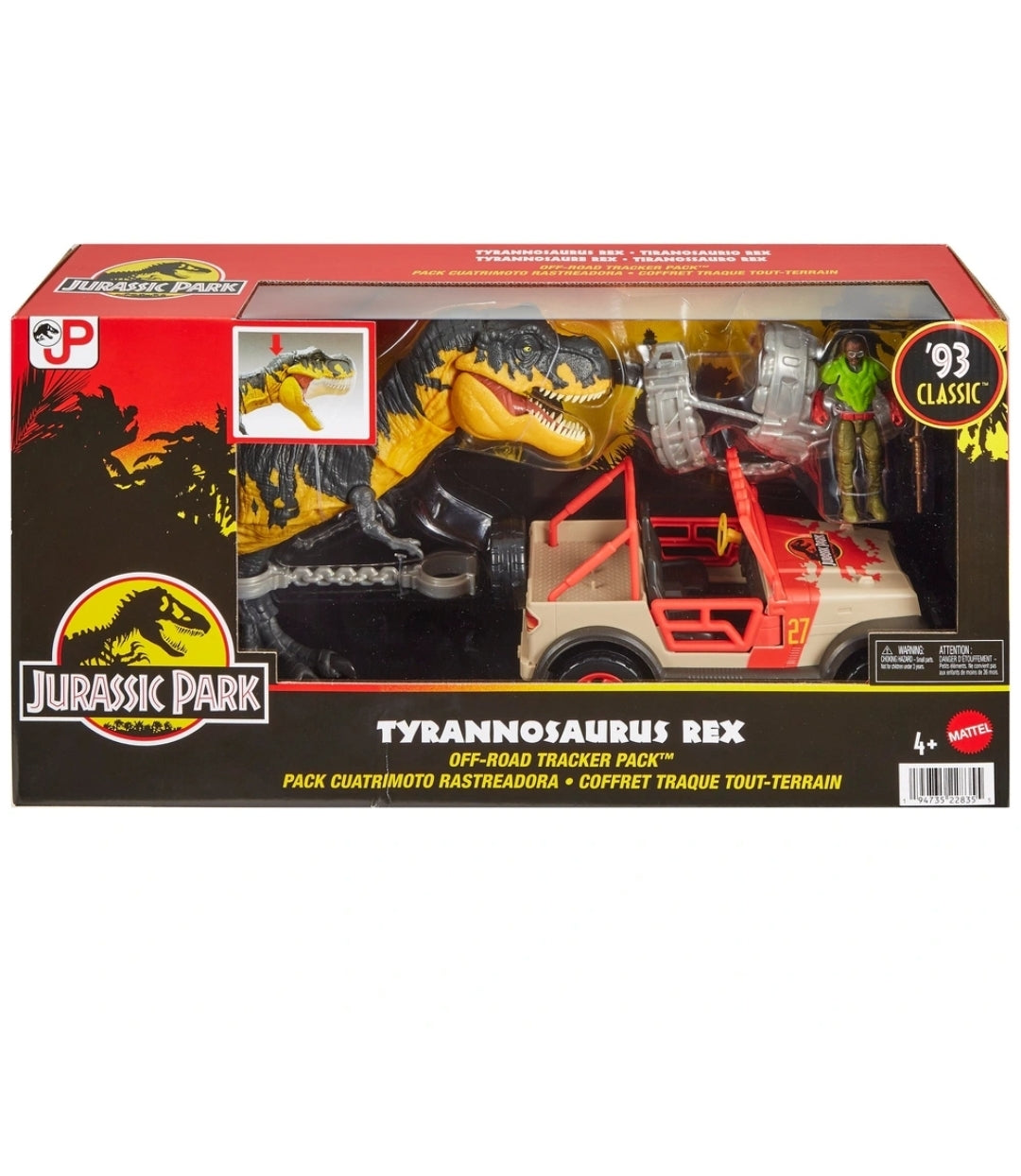 Jurassic Park Spielset Tyrannosaurus rex Off-Road Tracker