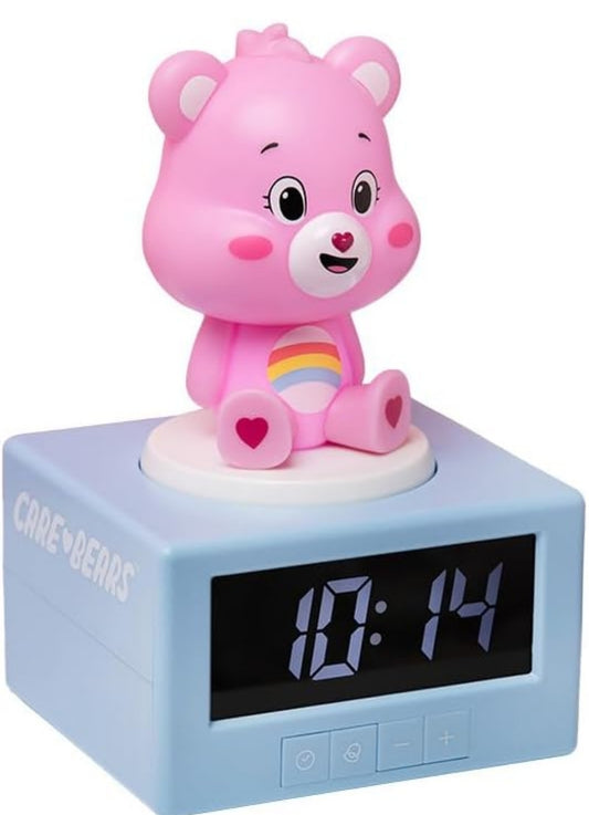 Paladone Care Bears Pink Cheer Bear Digitaler Wecker mit Nachtlicht