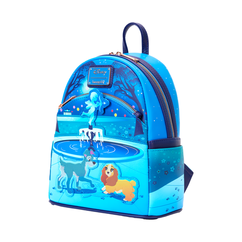 Loungefly Lady and the Tramp (1955) - 70th Anniversary Mini Backpack