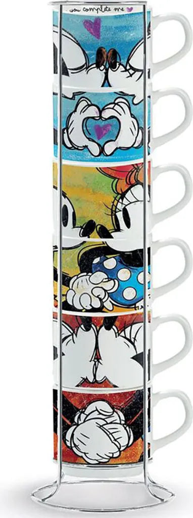 Egan DISNEY LOVE SWEET LOVE 6er Set Espressotassen im Metallständer