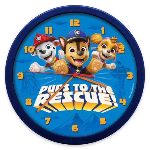Paw Patrol Rescue Pups Wanduhr 25 cm