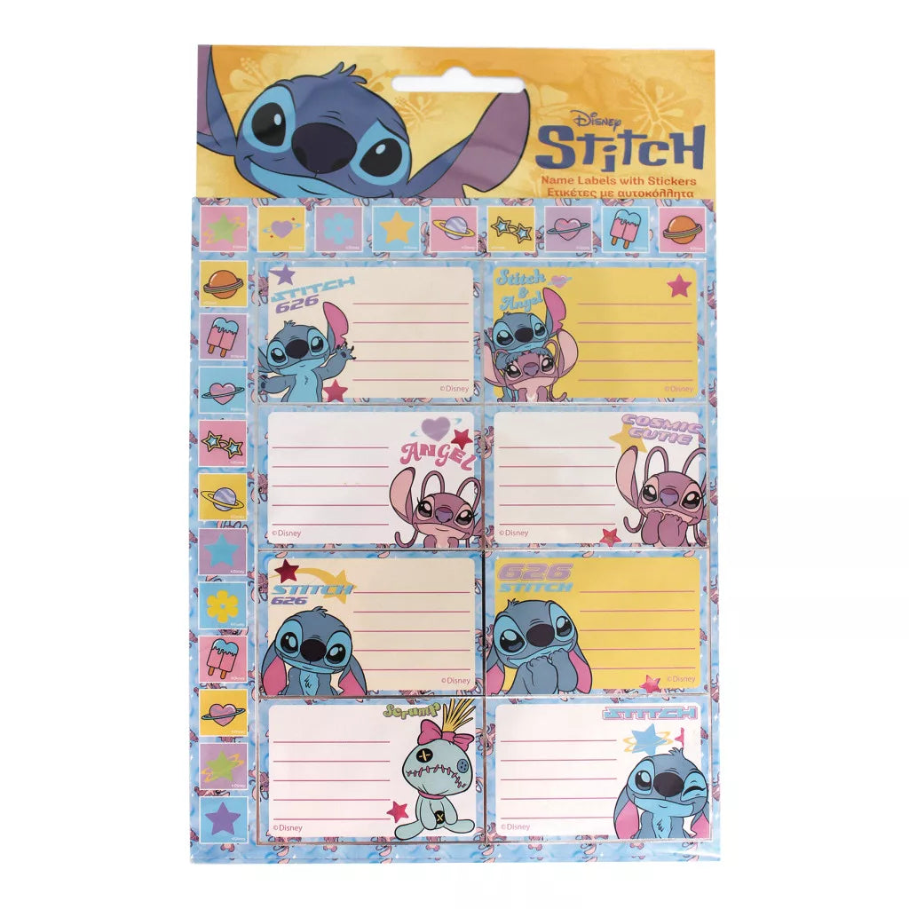 Disney Lilo und Stitch Universe Heftetiketten mit Aufklebern