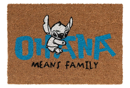 Stitch Ohana meinst Family Kokofaser Fußmatte 60 x 40 cm