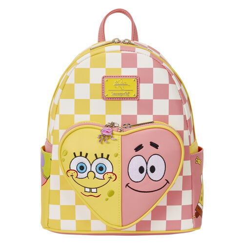 Loungefly SpongeBob Schwammkopf & Patrick Star karierter Rucksack 26 cm