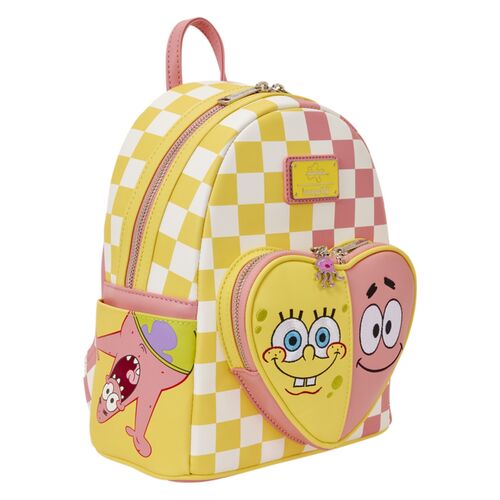 Loungefly SpongeBob Schwammkopf & Patrick Star karierter Rucksack 26 cm