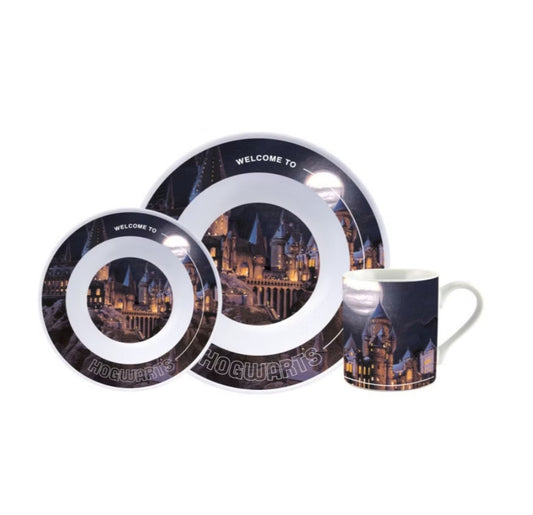 Harry Potter - Breakfast Set / Frühstückset "castle" - 3-teilig