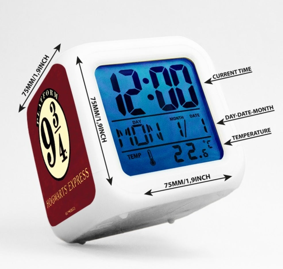 LED Wecker (digital - leuchtend) Harry Potter 037 Harry Potter Mehrfarbig