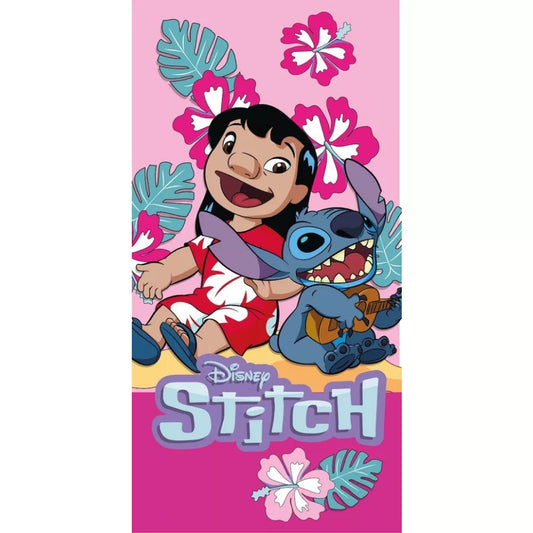 Disney Lilo und Stitch Ukulele Time Badehandtuch, Strandtuch 70x140 cm