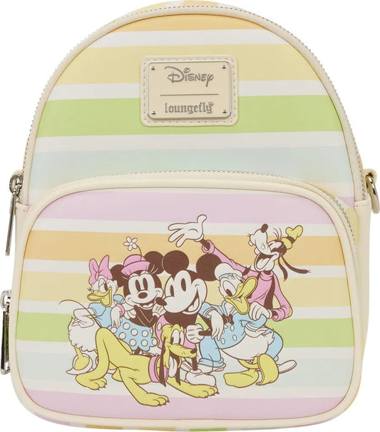 Disney by Loungefly Umhängetasche „Mickey and Friends Rainbow Stripes“