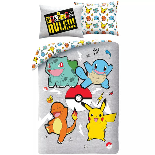 Pokémon Rule! Bettwäsche-Set 140×200cm, 70×90 cm
