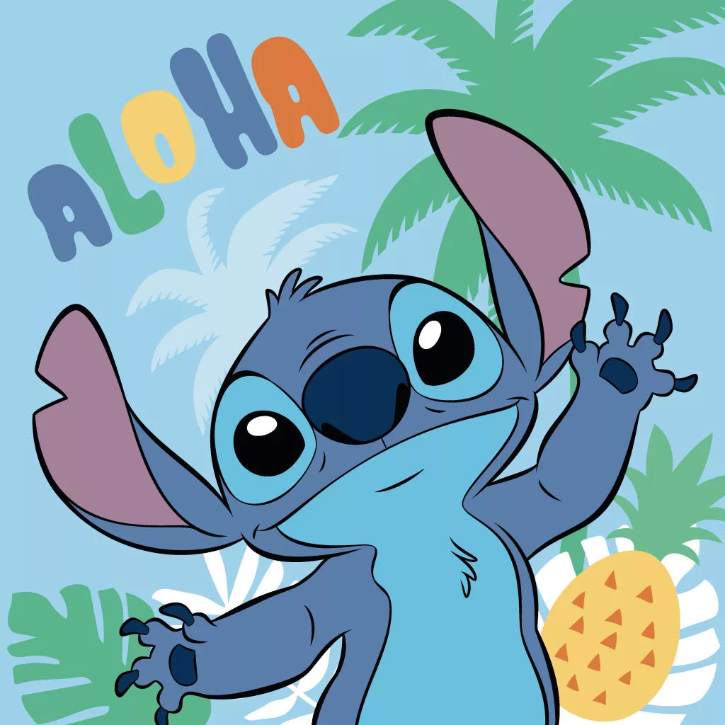 Disney Lilo und Stitch Ananas Handtuch, Gesichtstuch, Handtuch 30x50cm
