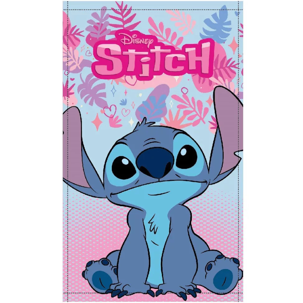 Disney Lilo und Stitch Pink Paradise Handtuch, Gesichtstuch, 30x50cm