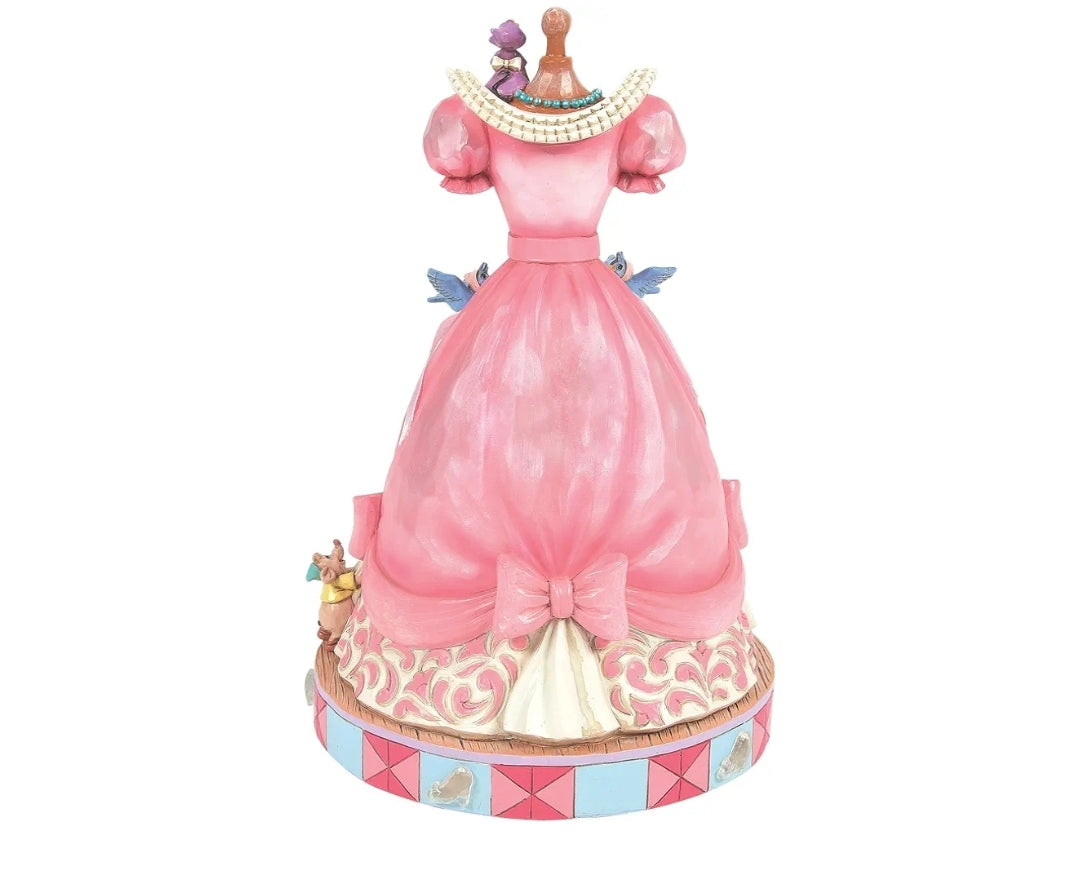 Disney Traditions Cinderella Pink Dress Musical Figurine