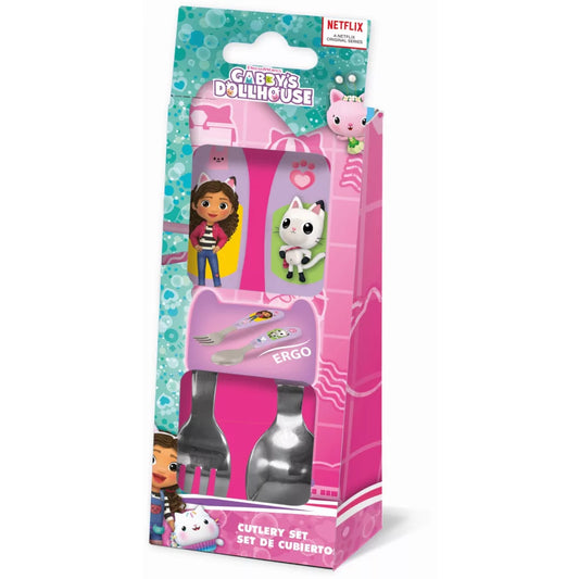 Gabby's Dollhouse Wonderland Metall ergonomisches Besteckset - 2-teilig
