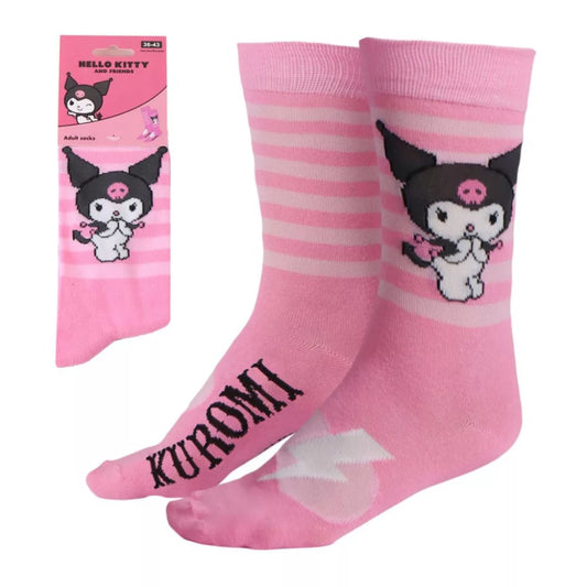 Hello Kitty Kuromi Pink Erwachsene lange Socken 36/43