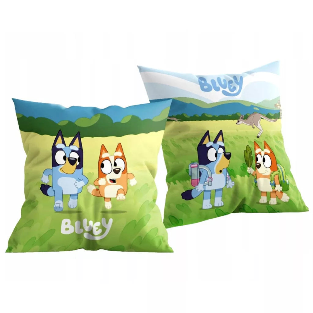 Bluey Sunny Day Dekokissen 38x38 cm Samt