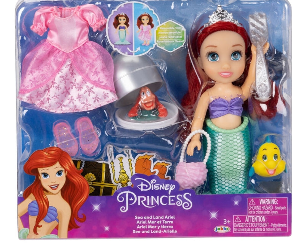 Disney Arielle die Meerjungfrau " Sea and Land" - Puppe - 15 cm