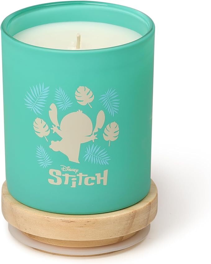 Stitch Holkerze mit Palmenblatt und Mailaischiem Apfel