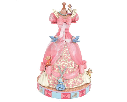 Disney Traditions Cinderella Pink Dress Musical Figurine