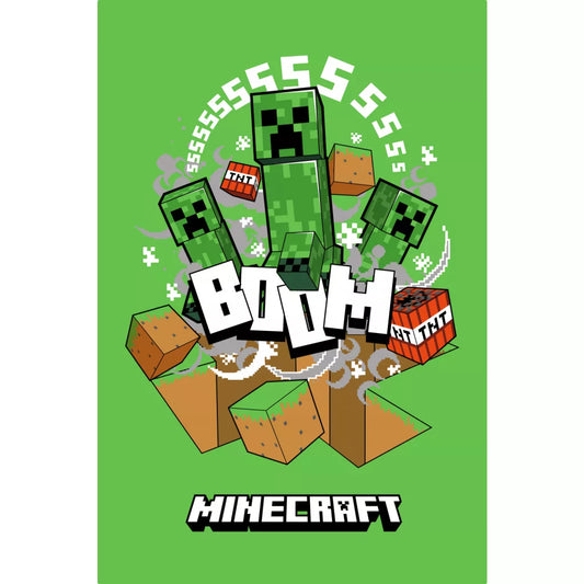 Minecraft Boom Creeper superweiche Polarfleece-Decke 100*150cm