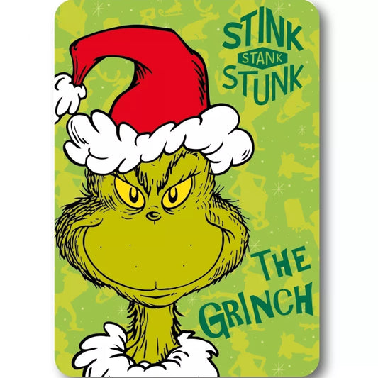 Der Grinch Stink Weihnachts Polardecke 100x140cm