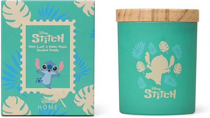 Stitch Holkerze mit Palmenblatt und Mailaischiem Apfel