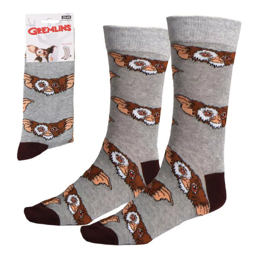Gremlins Grey Erwachsenen lange Socken 36/43
