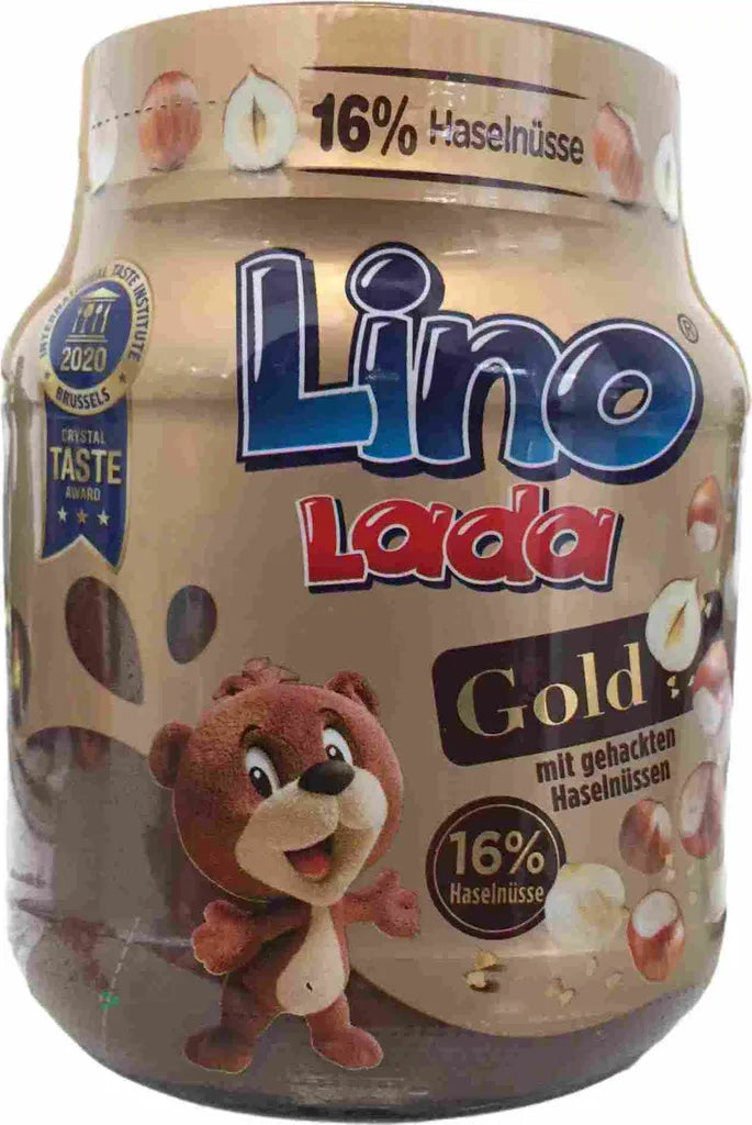 Lino Lada Gold, Milch- und Haselnuss Creme, 350g Glas