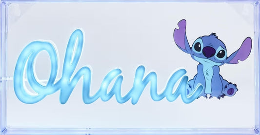 Stitch Ohana LED Neon Light