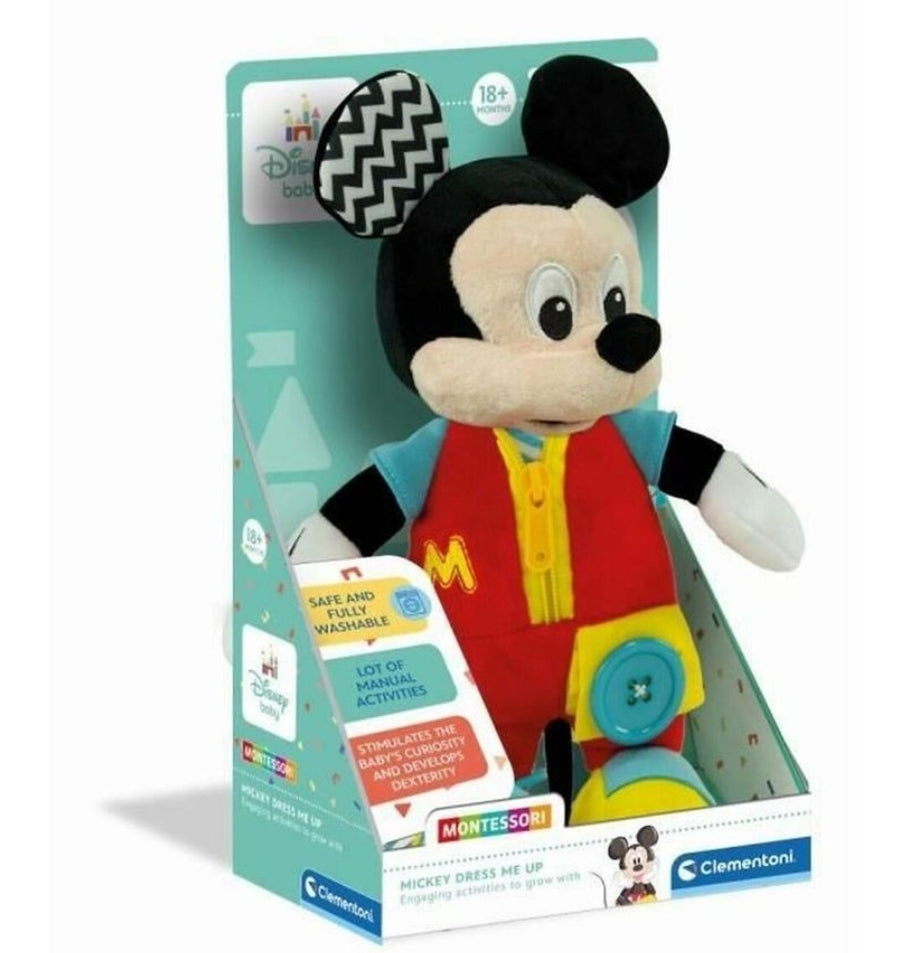 Clementoni 17859 - Disney Baby - Mickey Mouse - Dress me up Plüschfigur