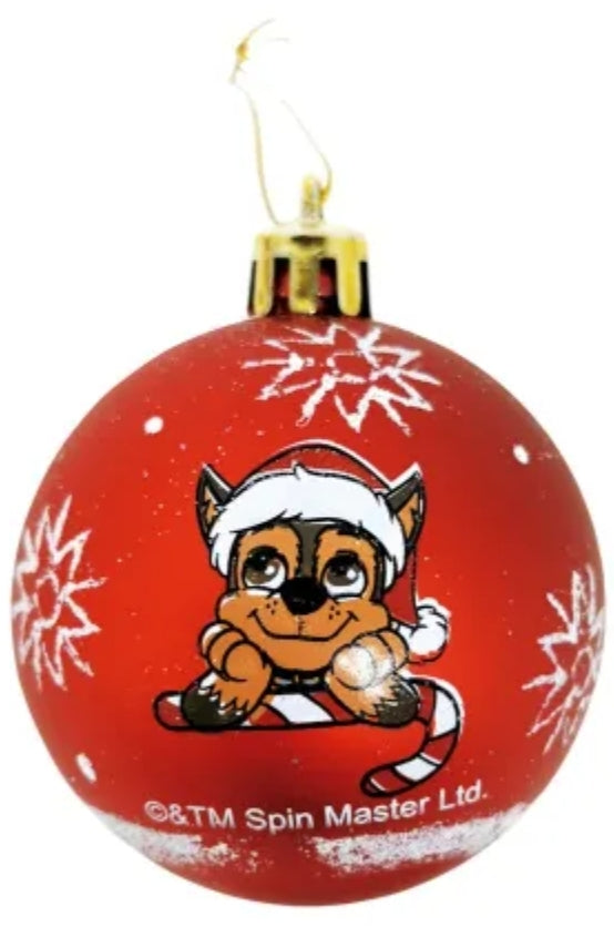 Paw Patrol Weihnachtskugeln rot 9 Stk.