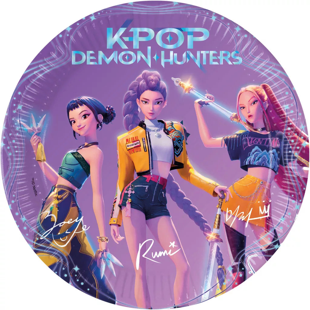K-Pop Papierteller 23 cm 8 Stk