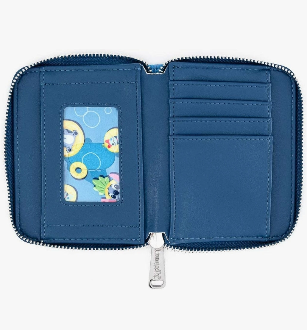 Loungefly Disney Lilo and Stitch Pineapple Floaty Scrump Wallet