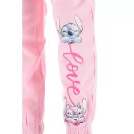 Disney Lilo und Stitch Love Angel Kinder lange Hose rosa