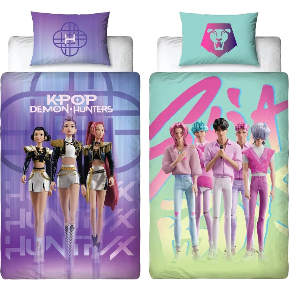 K-pop Demon Hunters Battle beidseitiger Mikrofaser Bettbezug 140x200cm, 70x90 cm