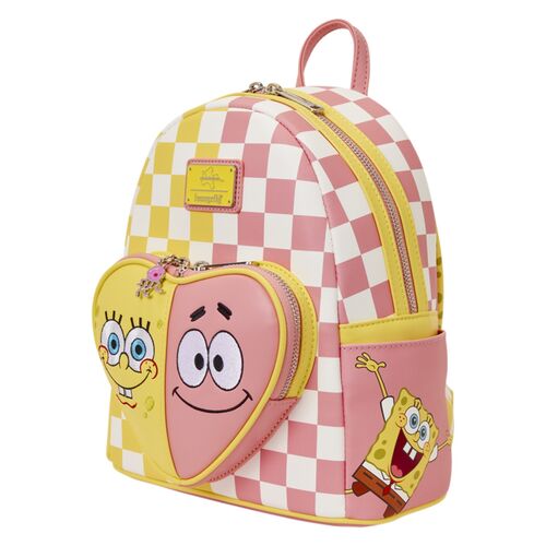 Loungefly SpongeBob Schwammkopf & Patrick Star karierter Rucksack 26 cm