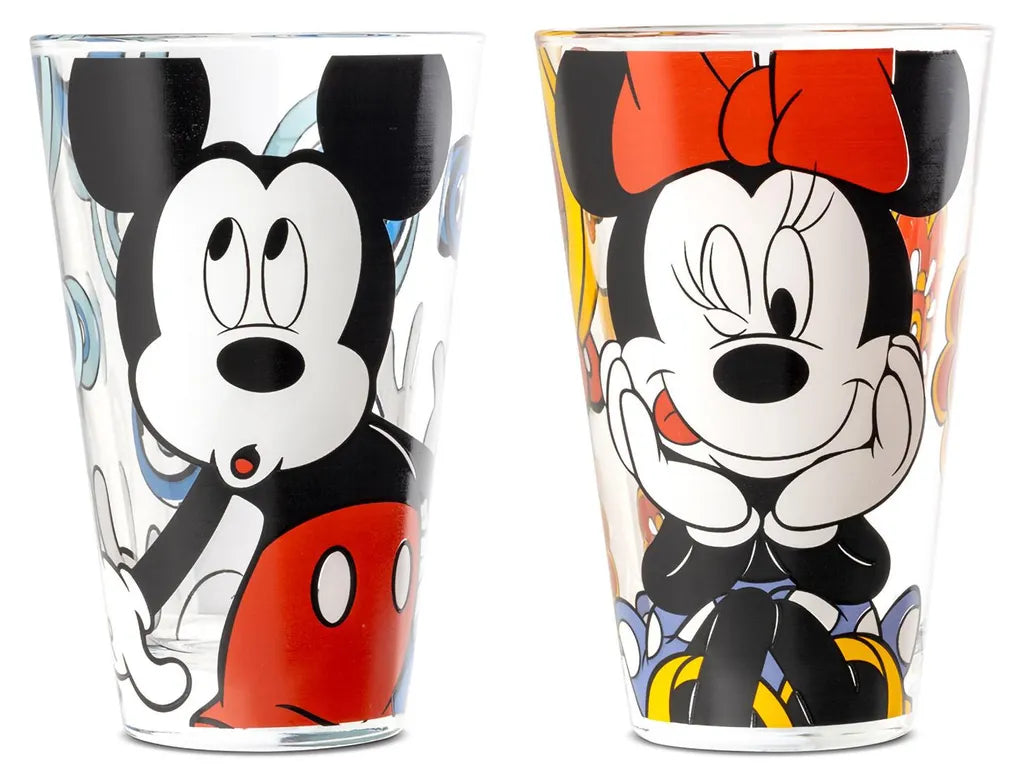 Forever & Ever 2 er Glas Set - Mickey & Minnie