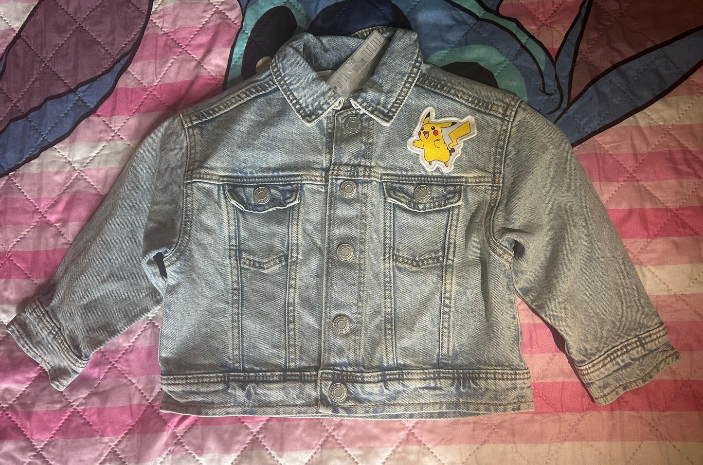 Pokémon Pikachu Jeansjacke Gr.92 Neu mit Ettikett