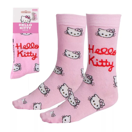 Hello Kitty Mini Head Erwachsenen lange Socken 36/43