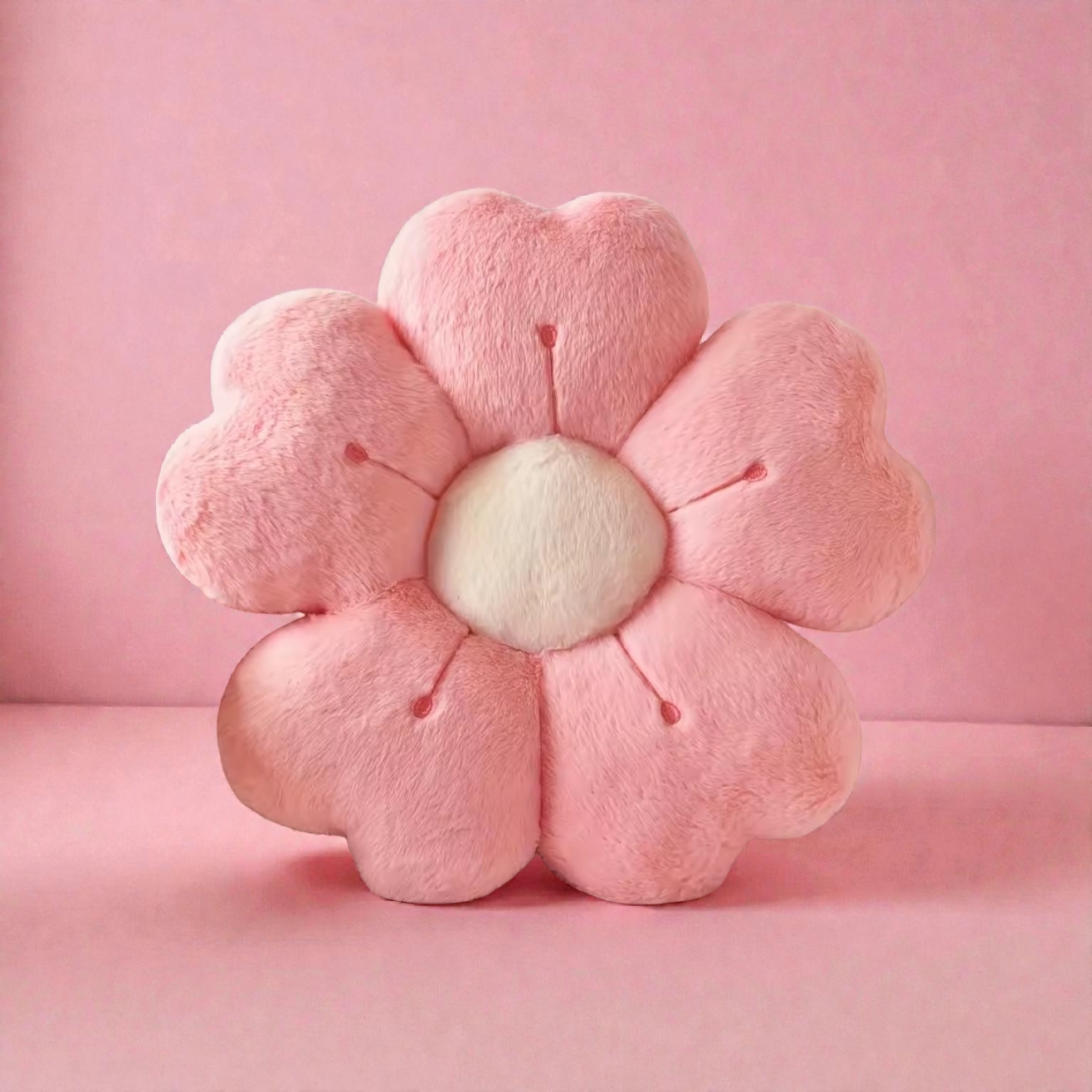 Gänseblümchen Wurfkissen 30 cm – Weich & Dekorativ in Rosa oder Weiß